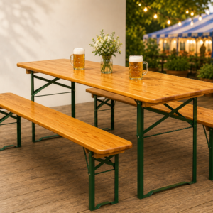Bierzeltgarnitur 220x70cm, 3 Teilig